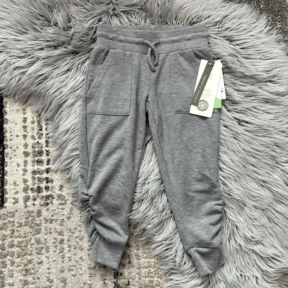 Threads 4 Thought Girls Lina Ruched Fleece Joggers Size 2T ($35) So‎ Very Soft!